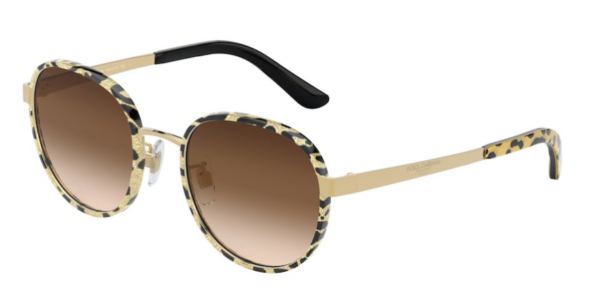 Eyes on Brickell: Dolce & Gabbana - 0DG2227J Leo Glitter Gold/Gold