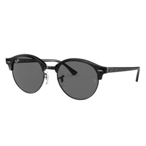 Eyes on Brickell: RB4246 UNISEX 001 Clubround Marble Wrinkled Black