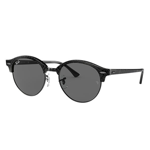 Eyes on Brickell: RB4246 UNISEX 001 Clubround Marble Wrinkled Black